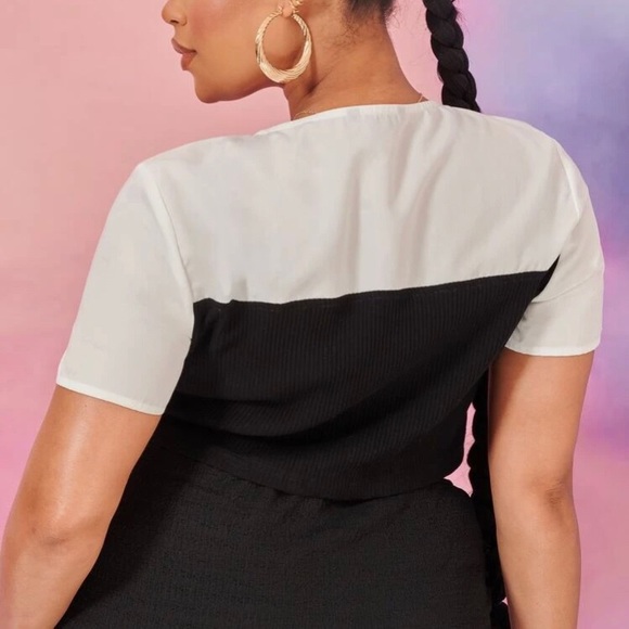 Black & White Crop Top - Picture 2 of 4